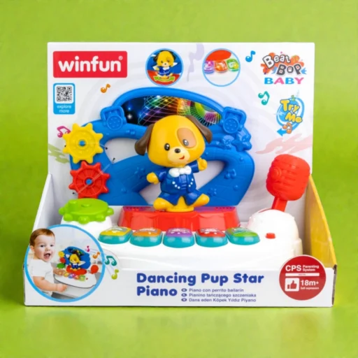 بيانو الجرو الراقص والمضيء للأطفال | ‎Dancing Pup Star Piano‎