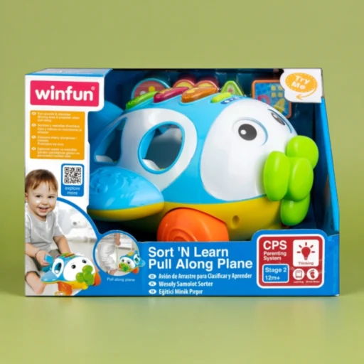 طائرة الفرز والجر التعليمية 2 في 1 | Sort 'N Learn Pull Along Plane