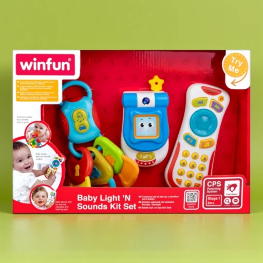 مجموعة الأضواء والأصوات التفاعلية للرضع | ‎Baby Light 'N Sounds Kit‎