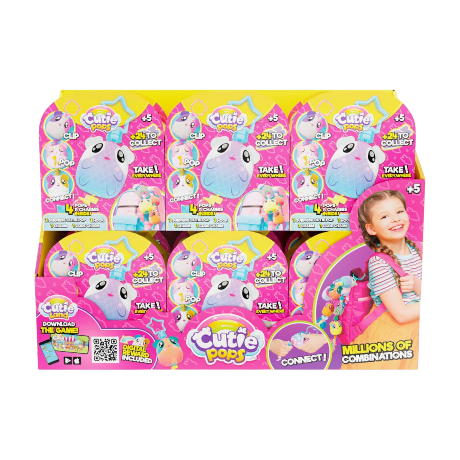 اربط وعلّق وركّب (12 قطعة — Cutie Pops