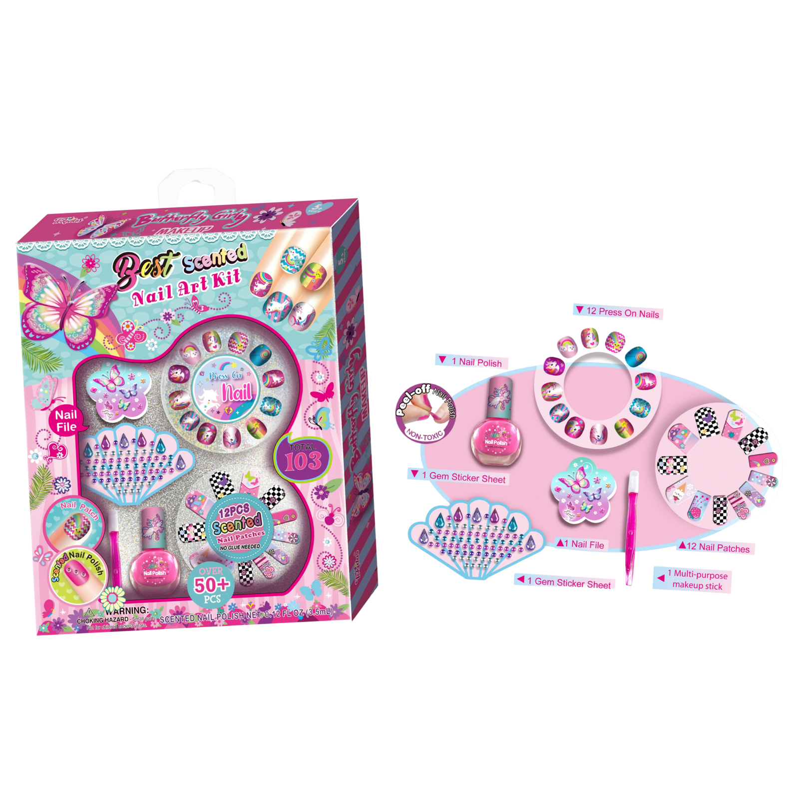 طقم فن أظافر بروائح عطرية (Best Scented Nail Art Kit)