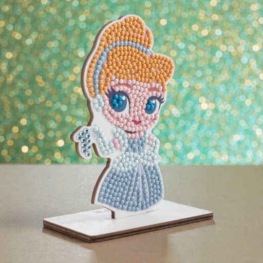 اصنع شخصية Cinderella بأحجار الكريستال آرت