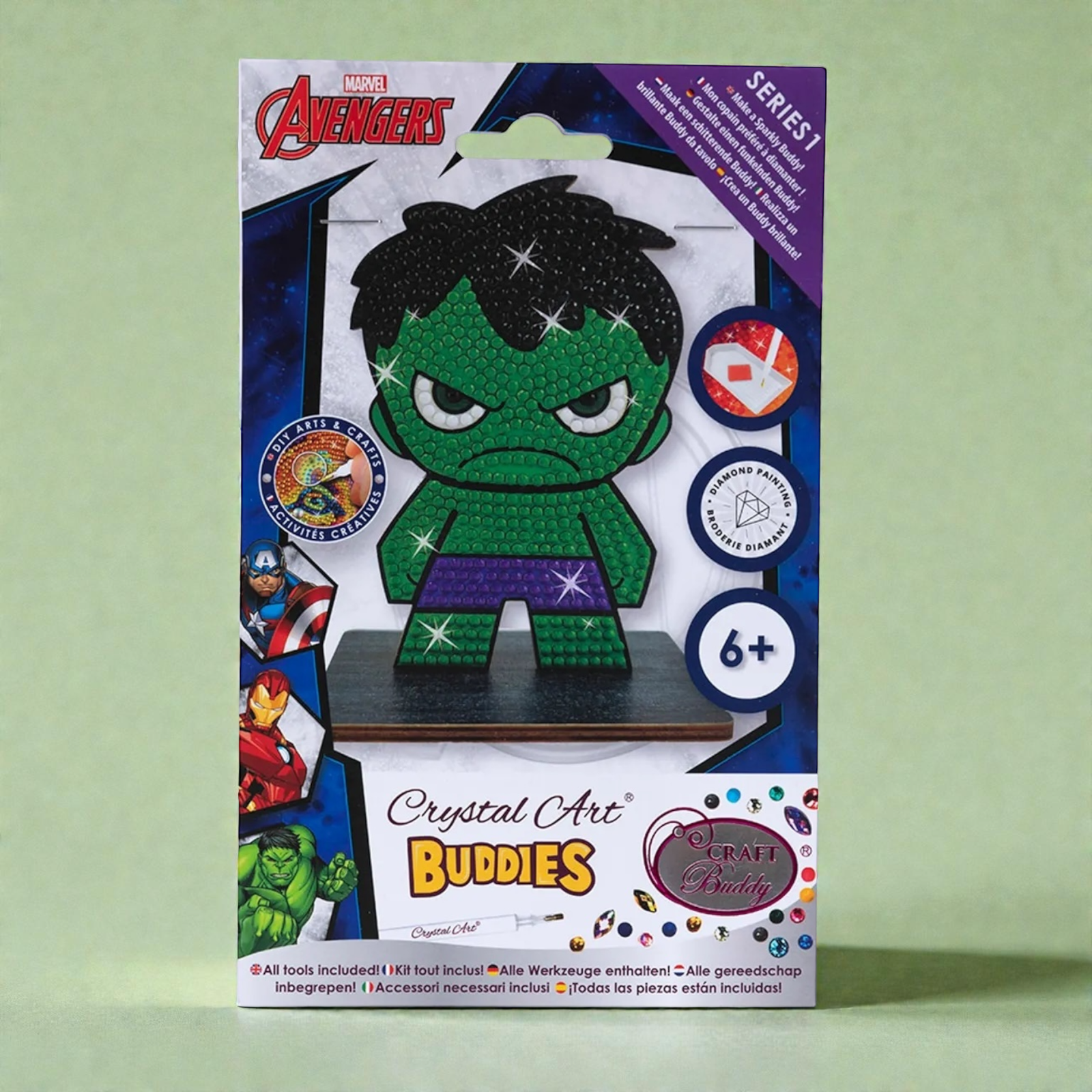 اصنع شخصية Hulk بأحجار الكريستال آرت - الصورة 7