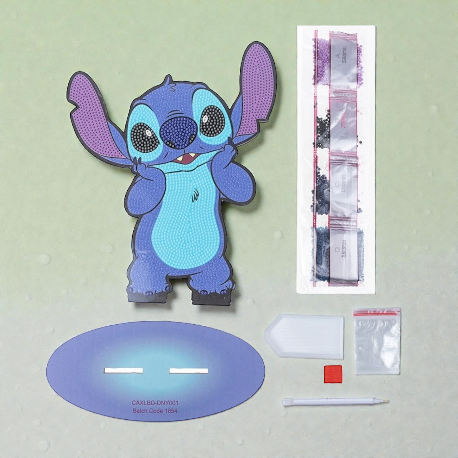 اصنع شخصية Stitch بأحجار الكريستال آرت – حجم XL - الصورة 6