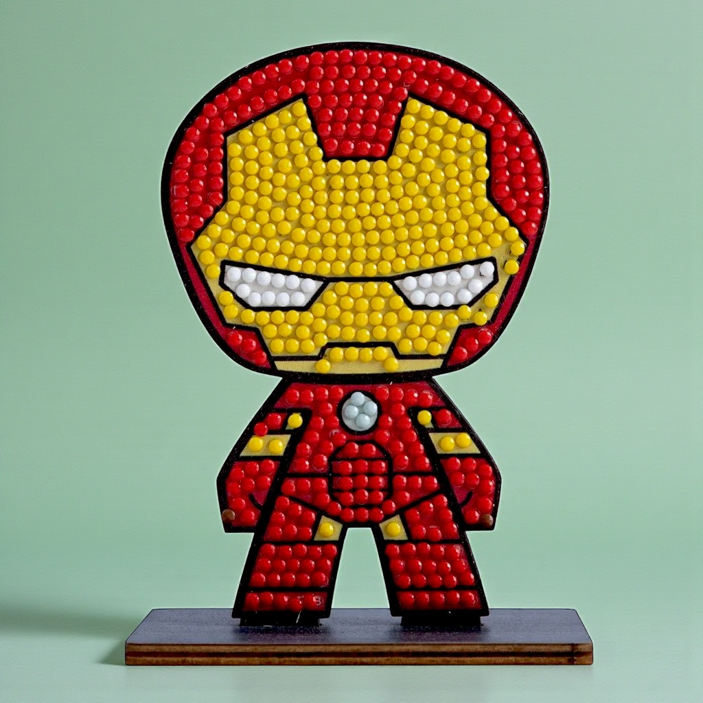 اصنع شخصية Ironman بأحجار الكريستال آرت