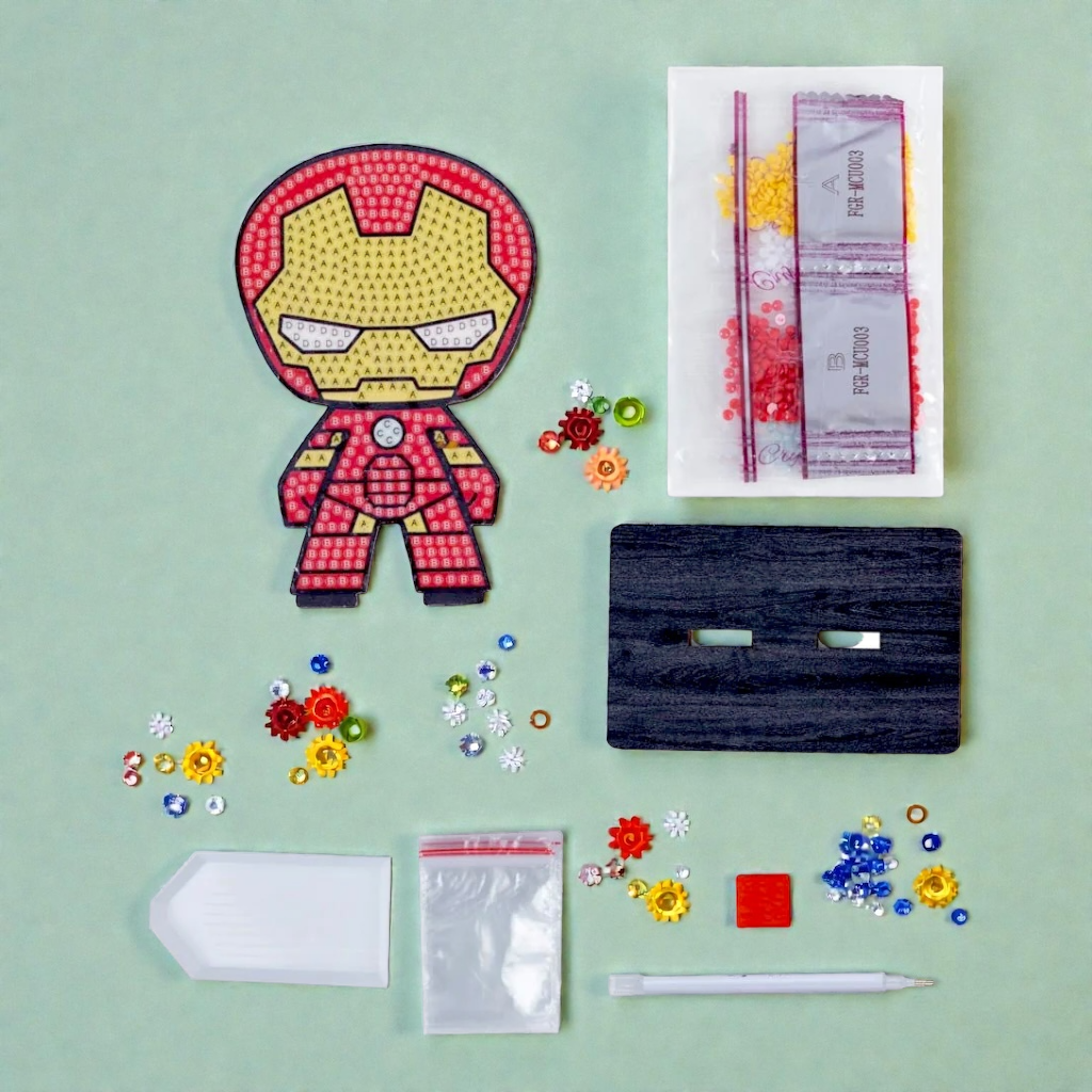 اصنع شخصية Ironman بأحجار الكريستال آرت - الصورة 5