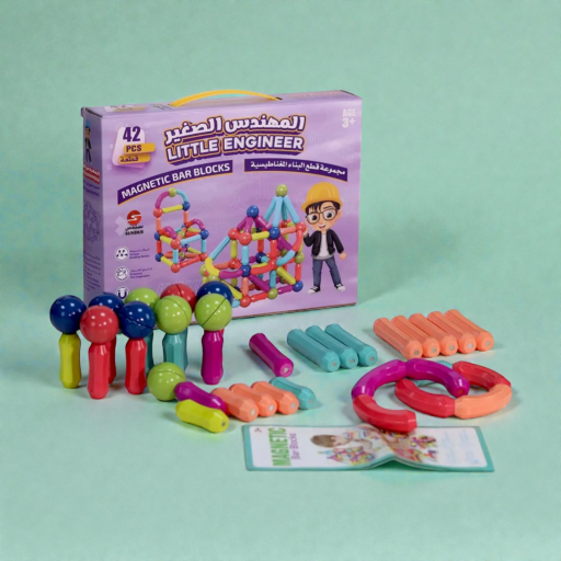 ⁧لعبة "المهندس الصغير" للبناء والهندسة (42 قطعة)⁩ | ⁦LITTLE ENGINEER-42 PCS⁩