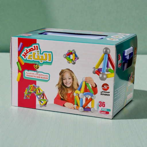 ⁧لعبة "البنّاء الصغير" للمكعبات والتصميم (36 قطعة)⁩ | ⁦LITTLE BUILDER-36 PCS⁩