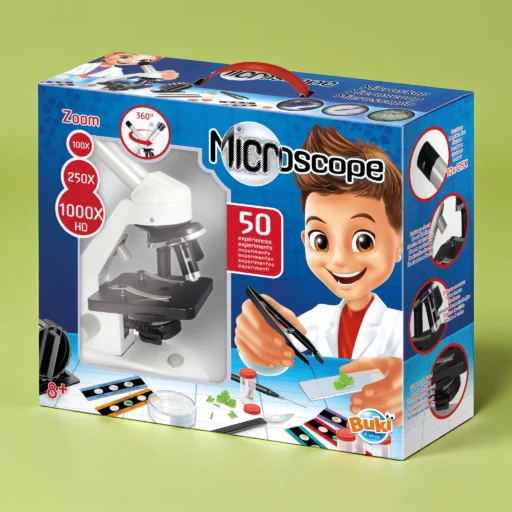 مجهر مع 50 تجربة علمية تعليمية — Microscope