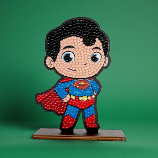 اصنع شخصية Superman بأحجار الكريستال آرت