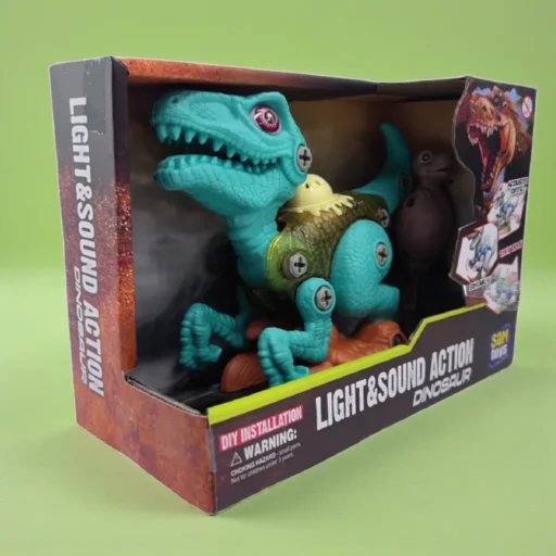 ‎SAM TOYS Take-Apart Mini Velociraptor (Green) RS017C‎ | ديناصور فيلوسيرابتور أخضر قابل للفك والتركيب