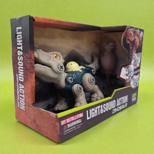 ‎SAM TOYS Take-Apart Mini Triceratops (White) RS018D‎ | ديناصور ترايسيراتوبس أبيض قابل للفك والتركيب