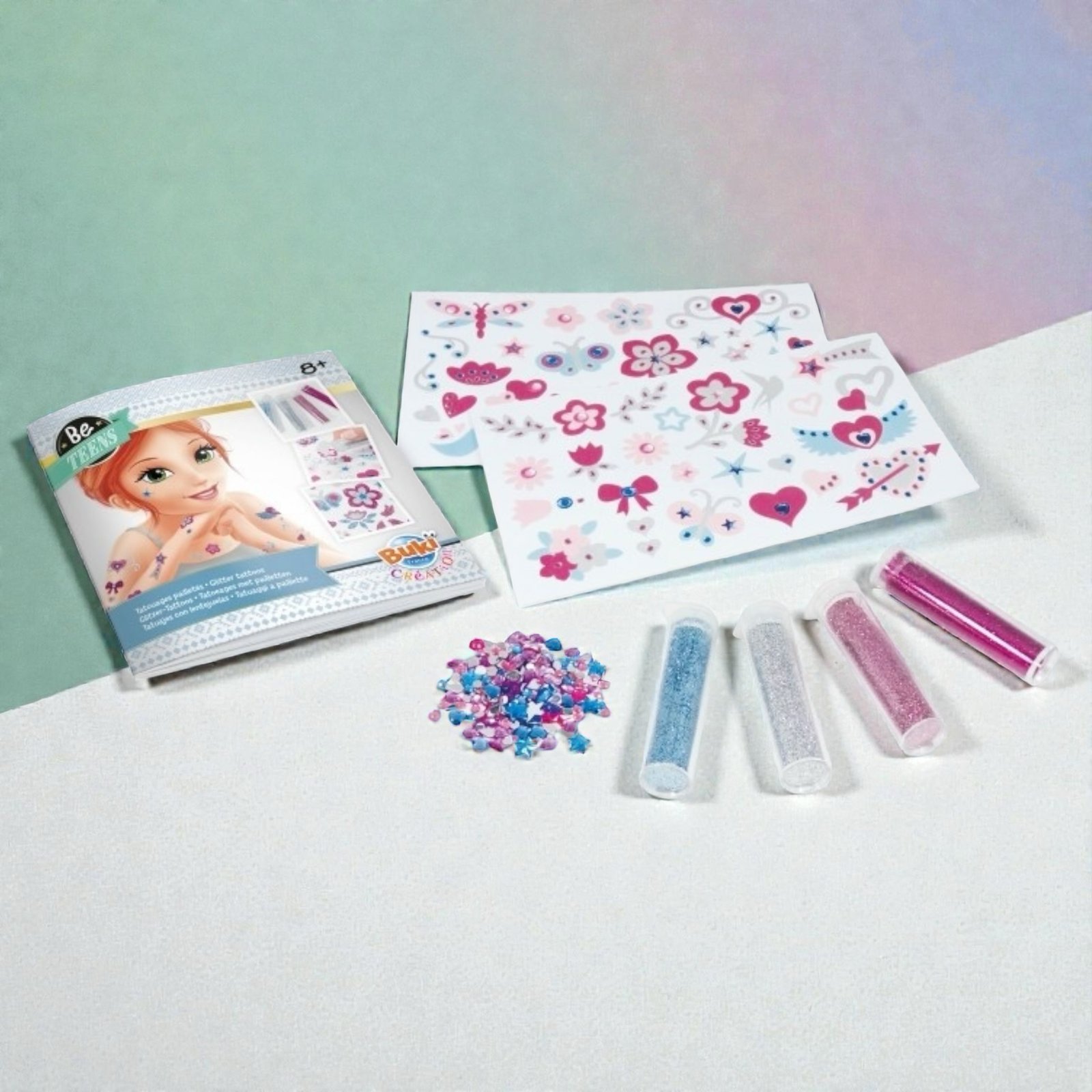 وشم جليتر لامع للأطفال — Tattoos - الصورة 3