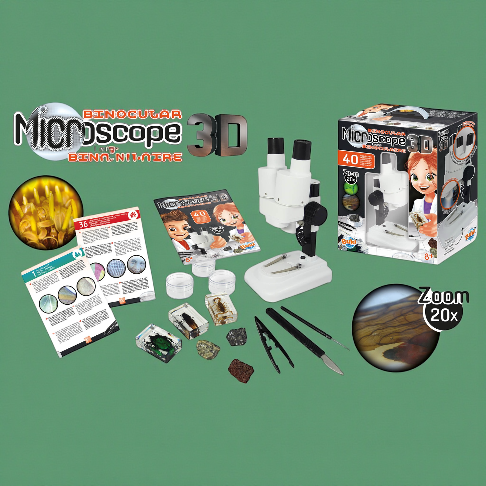 ميكروسكوب ثنائي العدسة 3D - Binocular Microscope 3D - الصورة 3