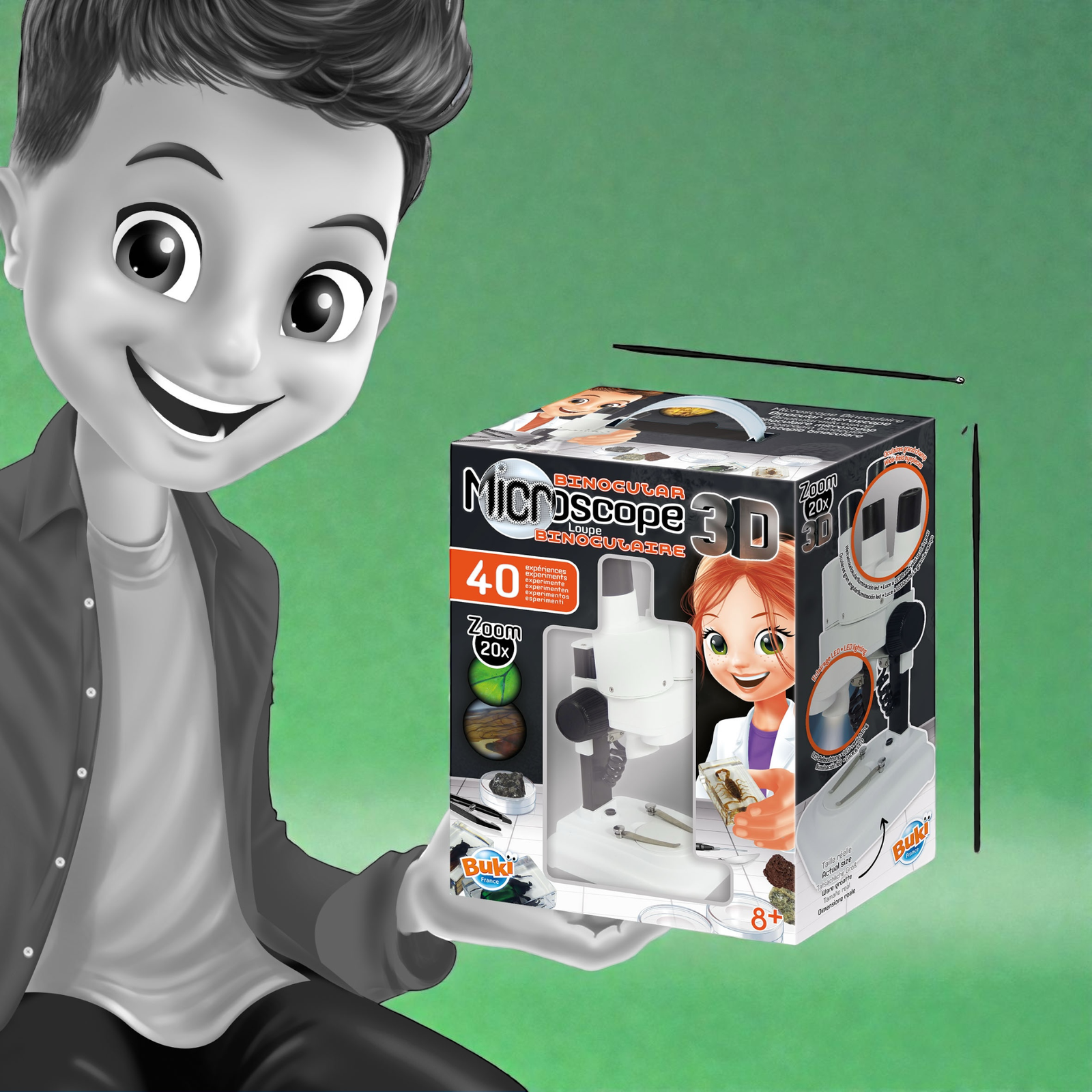 ميكروسكوب ثنائي العدسة 3D - Binocular Microscope 3D - الصورة 6