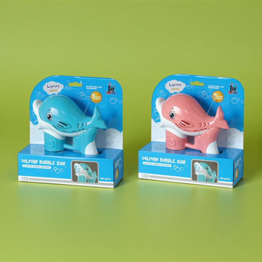 ‏مسدس فقاعات دولفين 80 مل ‎- Dolphin Bubble Gun 80ML