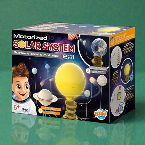 النظام الشمسي المتحرك 2 في 1 | Motorized Solar System 2-in-1