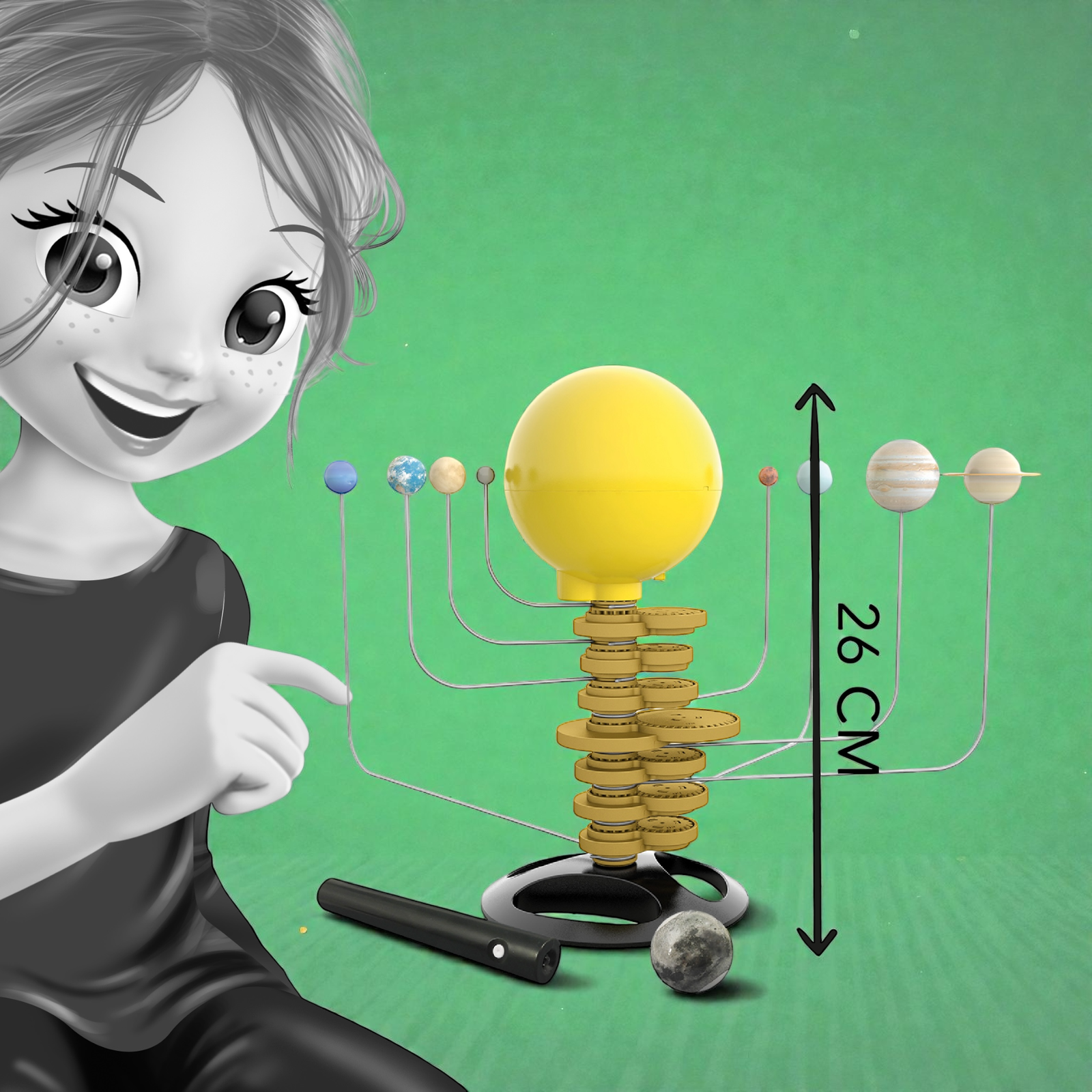 النظام الشمسي المتحرك 2 في 1 | Motorized Solar System 2-in-1 - الصورة 6