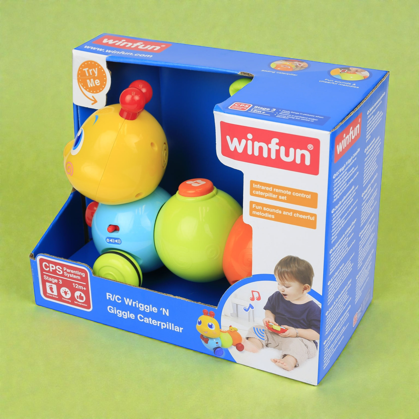 اليرقة الراقصة بجهاز تحكم عن بعد | R/C Wriggle N Giggle Caterpillar - الصورة 2