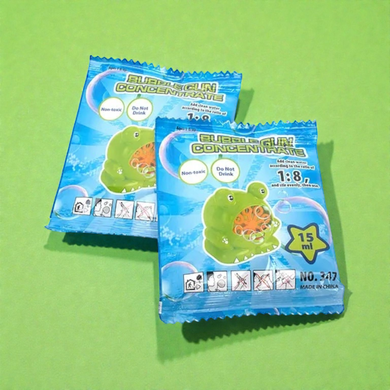 آلة فقاعات بإضاءة وزجاجة فارغة 115 مل - عبوة 2 / Bubble Machine with Light & Empty Bottle 115ML - Pack 2 - الصورة 10