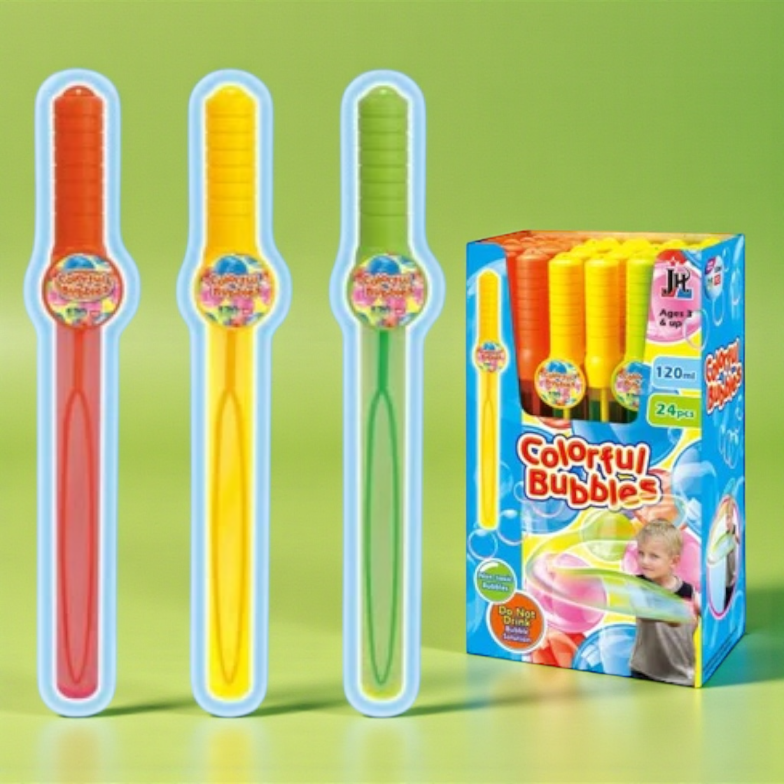 مسدس فقاعات بتصميم صندوق (24 قطعة) - Bubble Gun Boxed Set (24 PCS PER BOX)