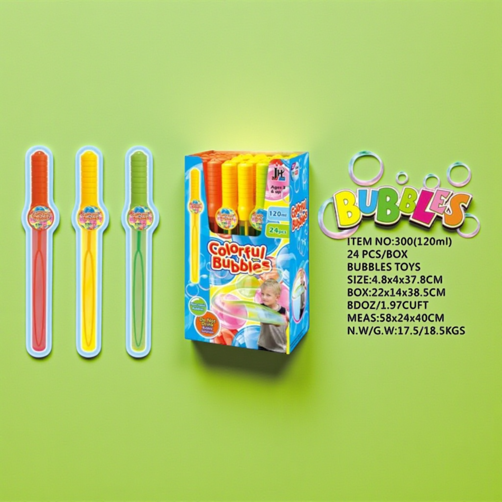 مسدس فقاعات بتصميم صندوق (24 قطعة) - Bubble Gun Boxed Set (24 PCS PER BOX) - الصورة 3