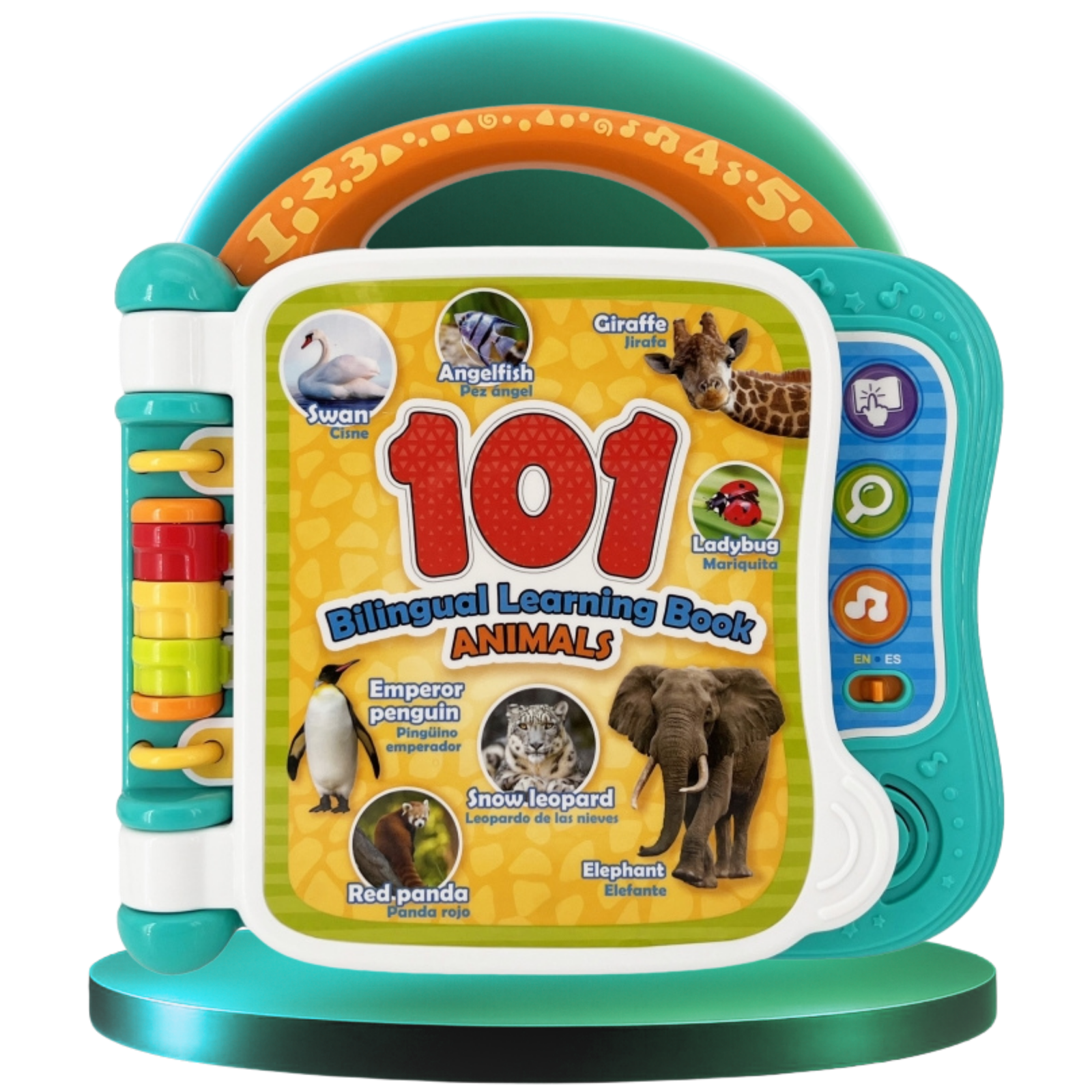 كتاب الحيوانات التعليمي ثنائي اللغة 101 كلمة