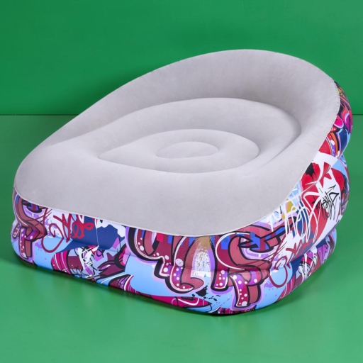 كنبة هوائية مخملية – Flocked Lounge