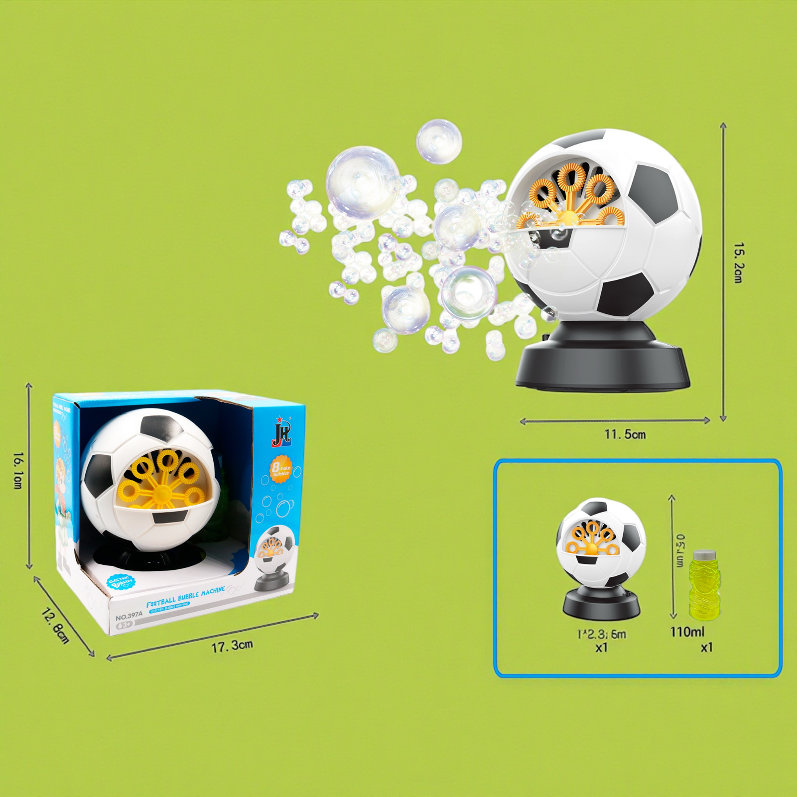 آلة الفقاعات بتصميم كرة القدم موديل 397A - Football Bubble Machine 397A