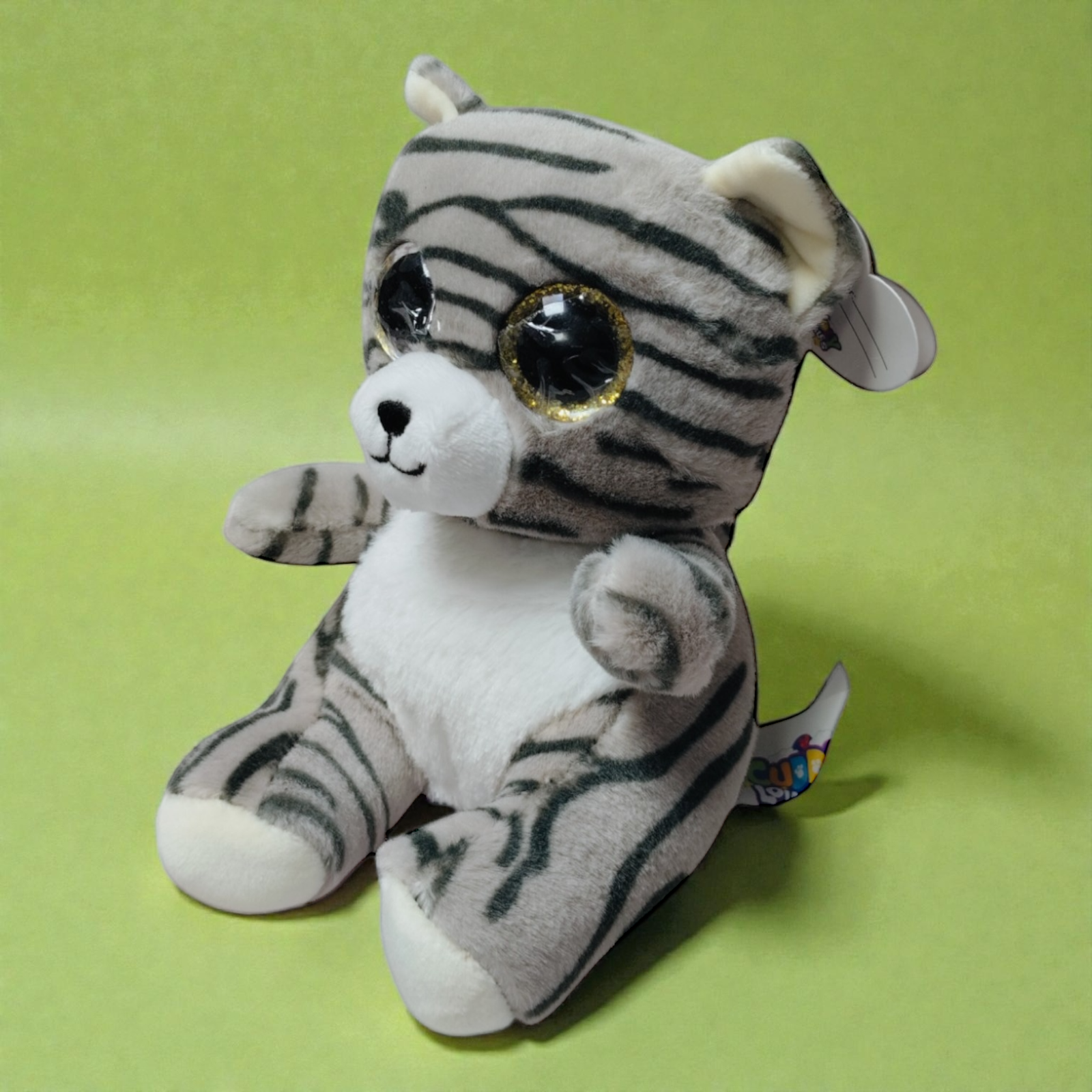 دمية قطيفة قط رمادي مخطط - Plush Cat - Grey Tabby - الصورة 9