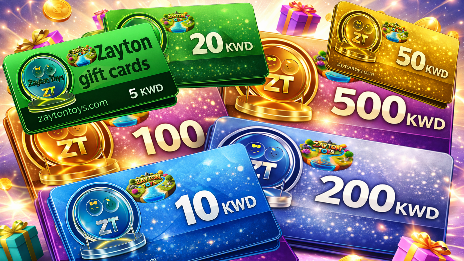 Zayton Toys Gift Cards Banner